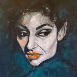 10. maria  acryl op karton 70 xcm